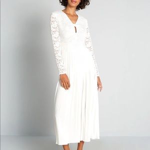 ModCloth “Lacing Down the Aisle Maxi Dress”